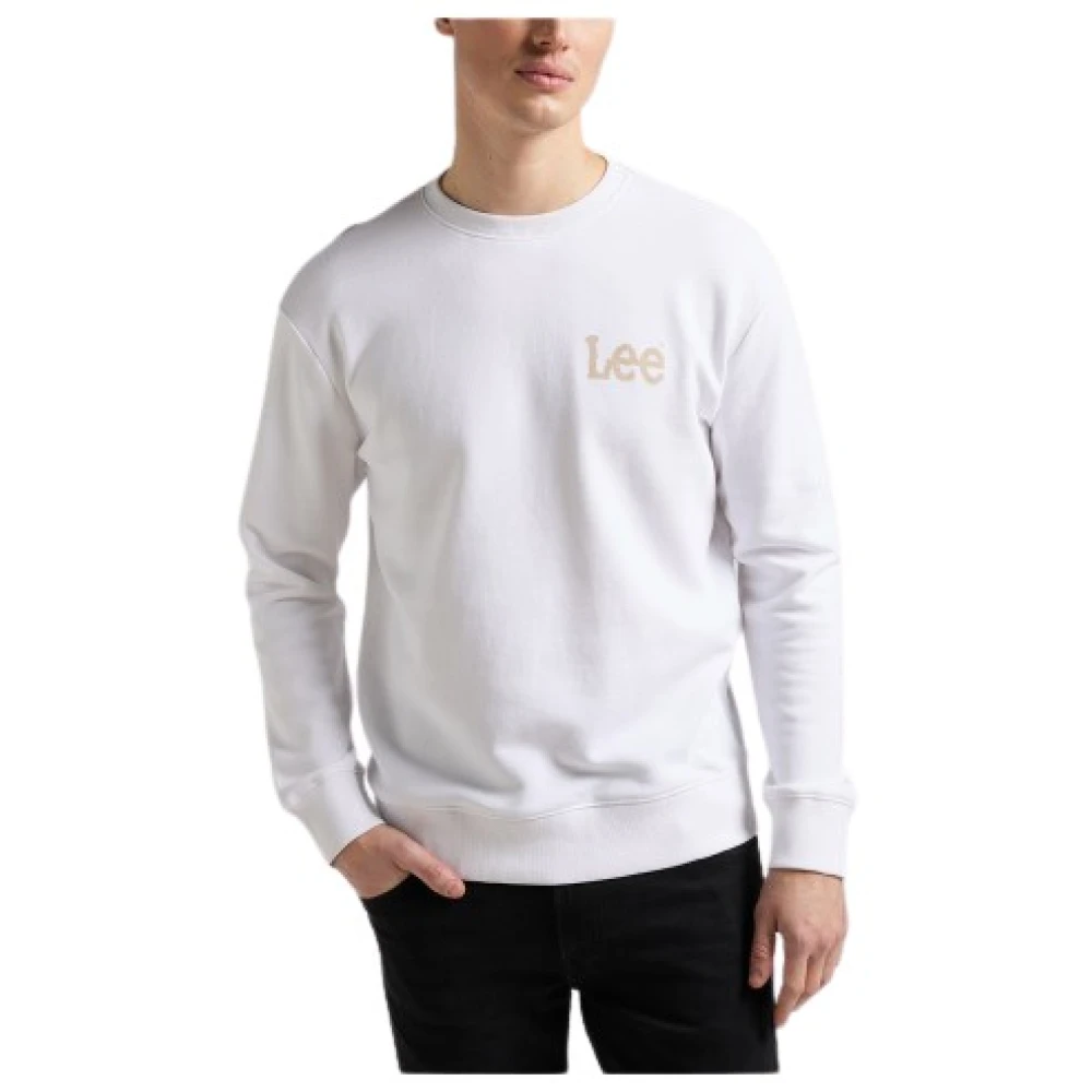 Lee Heren Katoenen Sweatshirt White Heren