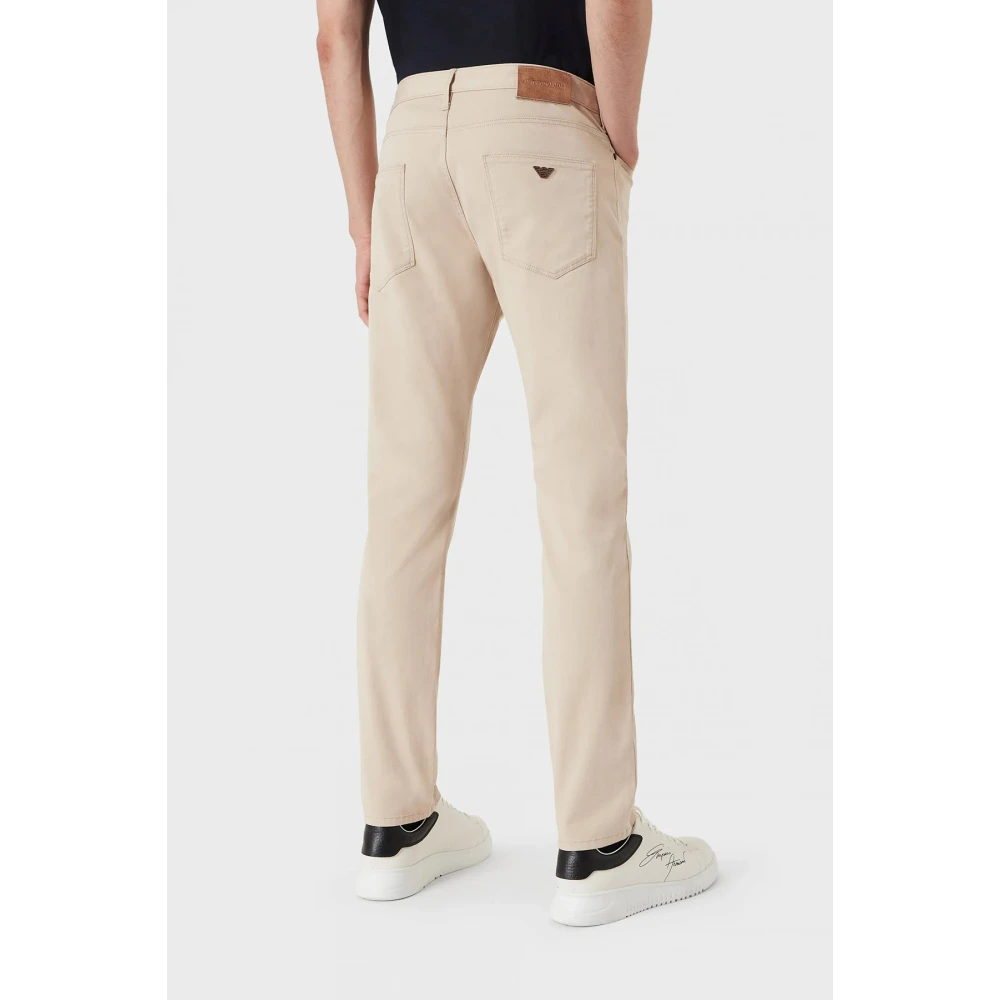 Emporio Armani Beige Broek Heren Beige Heren