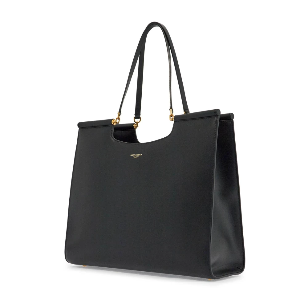 Dolce & Gabbana Luxe leren tote tas Black Dames