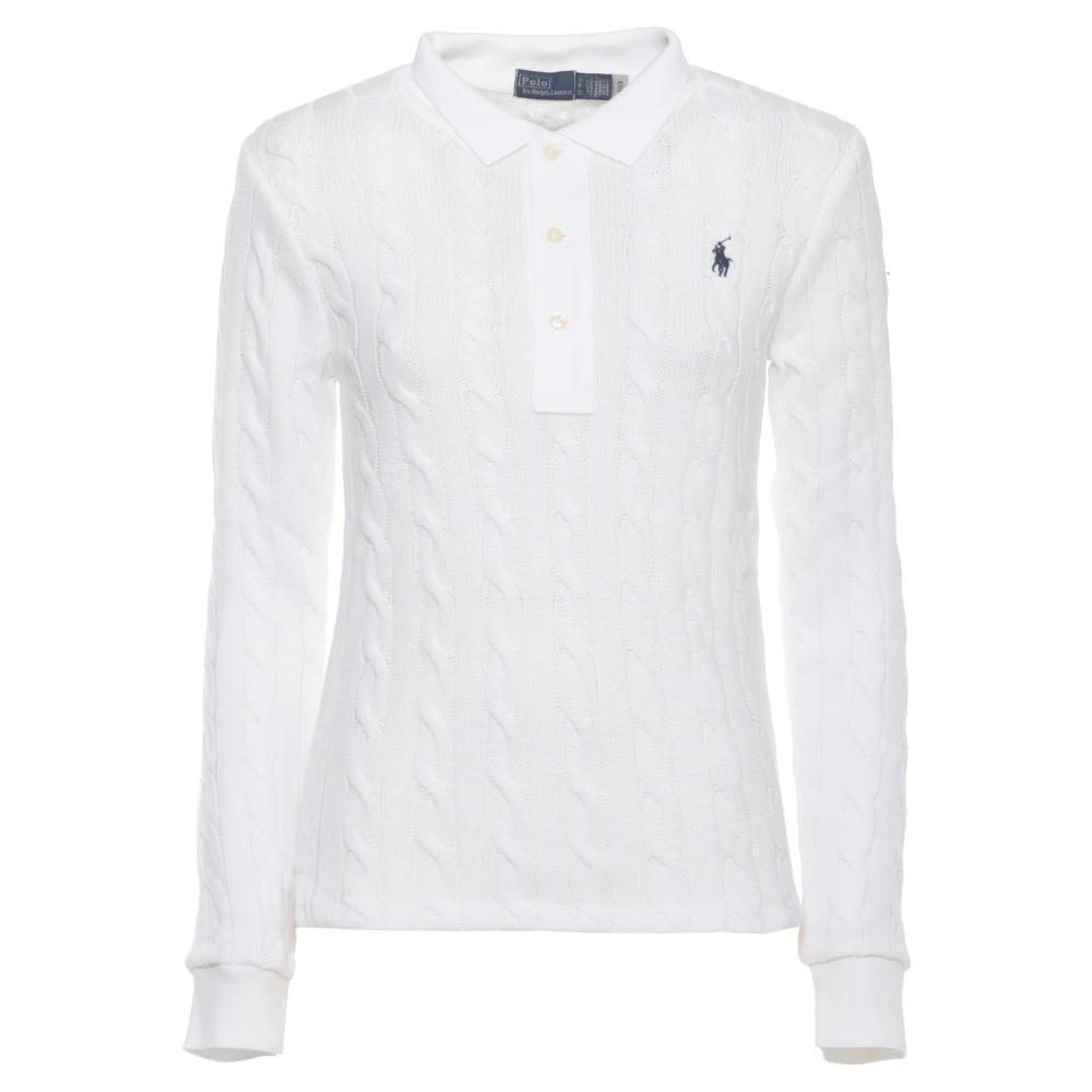 Ralph Lauren Vit Cable Knit Polo