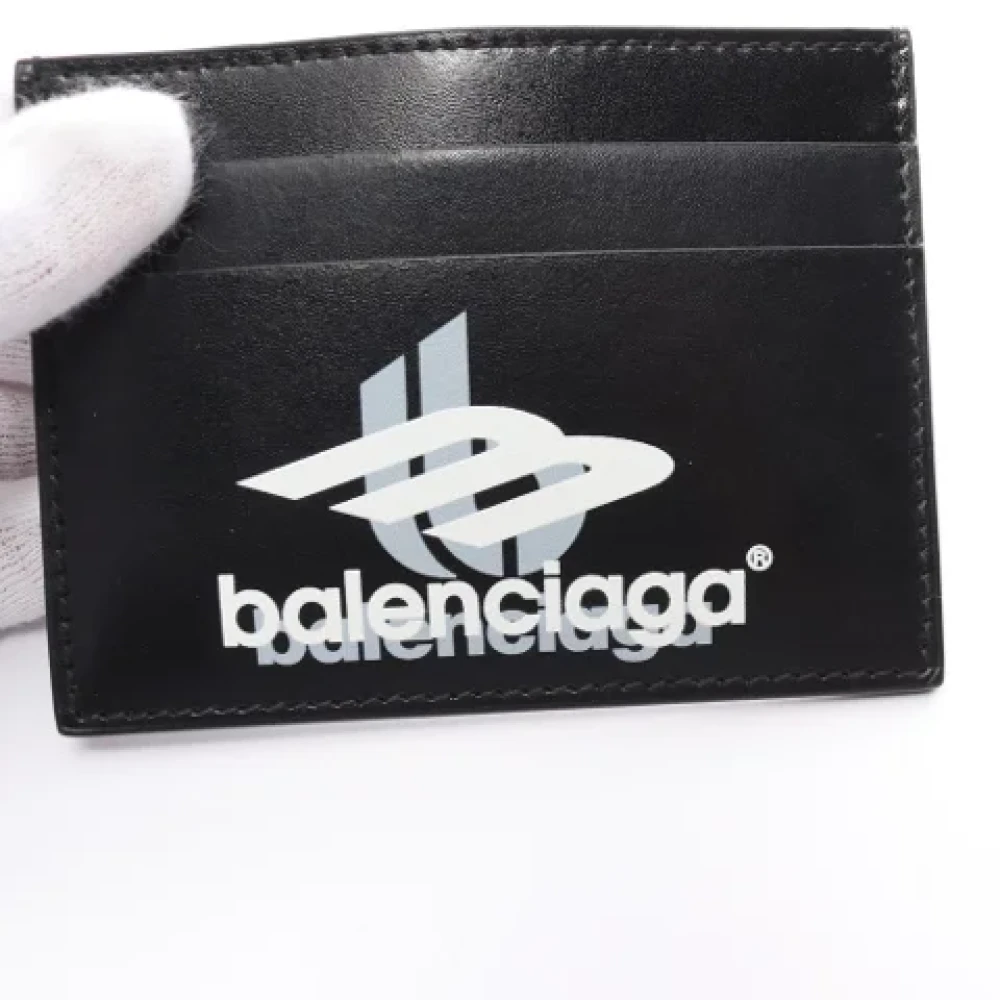 Balenciaga Vintage Pre-owned Leather wallets Black Dames