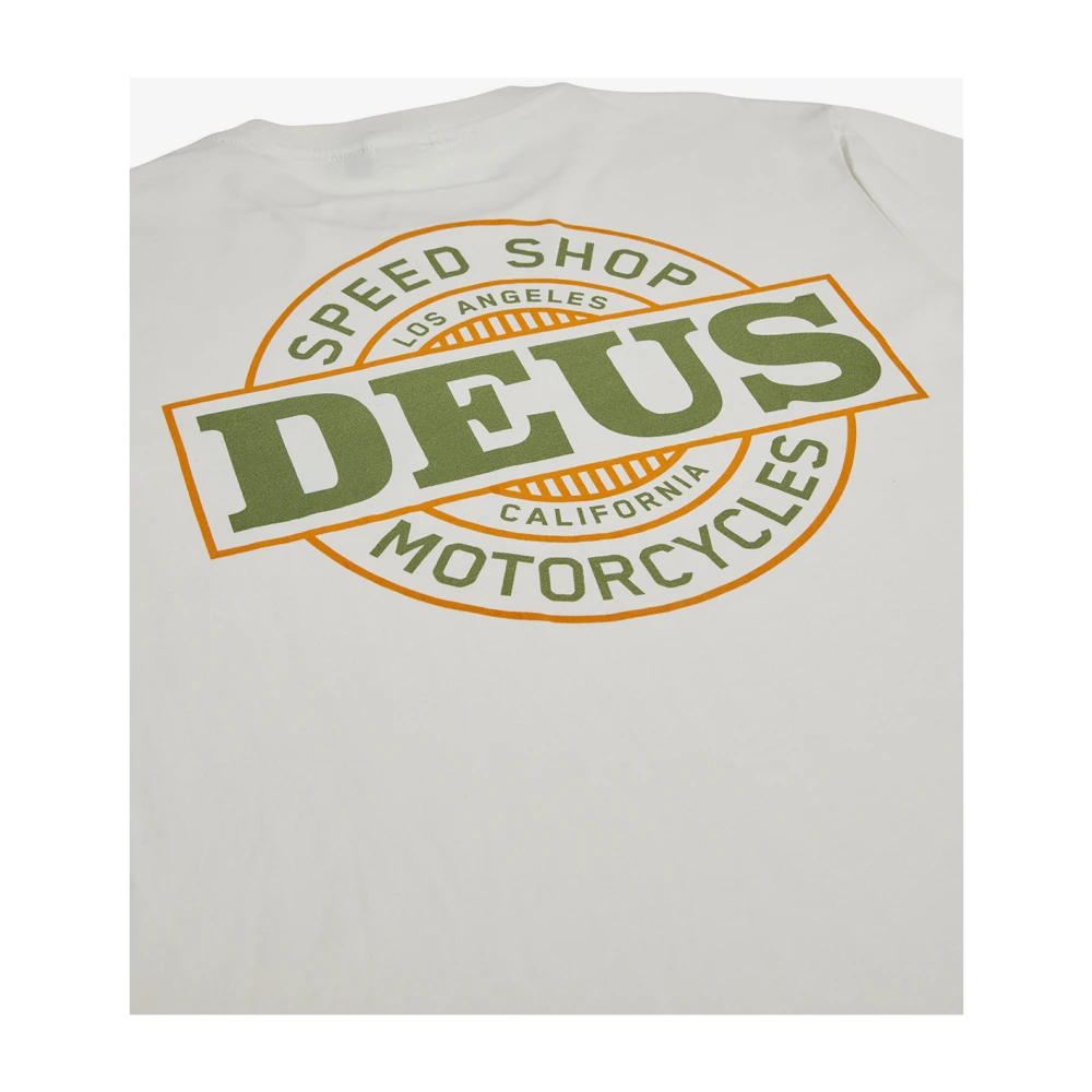 Deus Ex Machina Vintage Speed Shop Tee White Heren