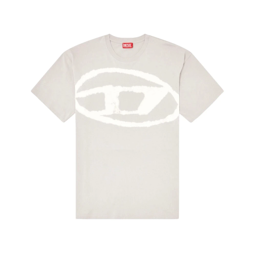 Diesel Men's Beige T-Shirts - T-Shirts - S - Tops