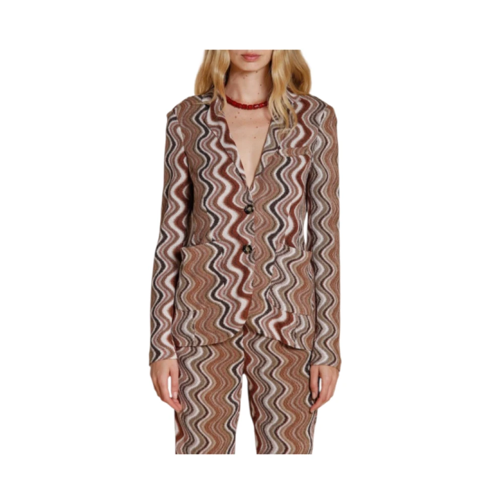 Mason's Vrouw Bruin Jassen Dames, Xs, Leer, Helena Jacket