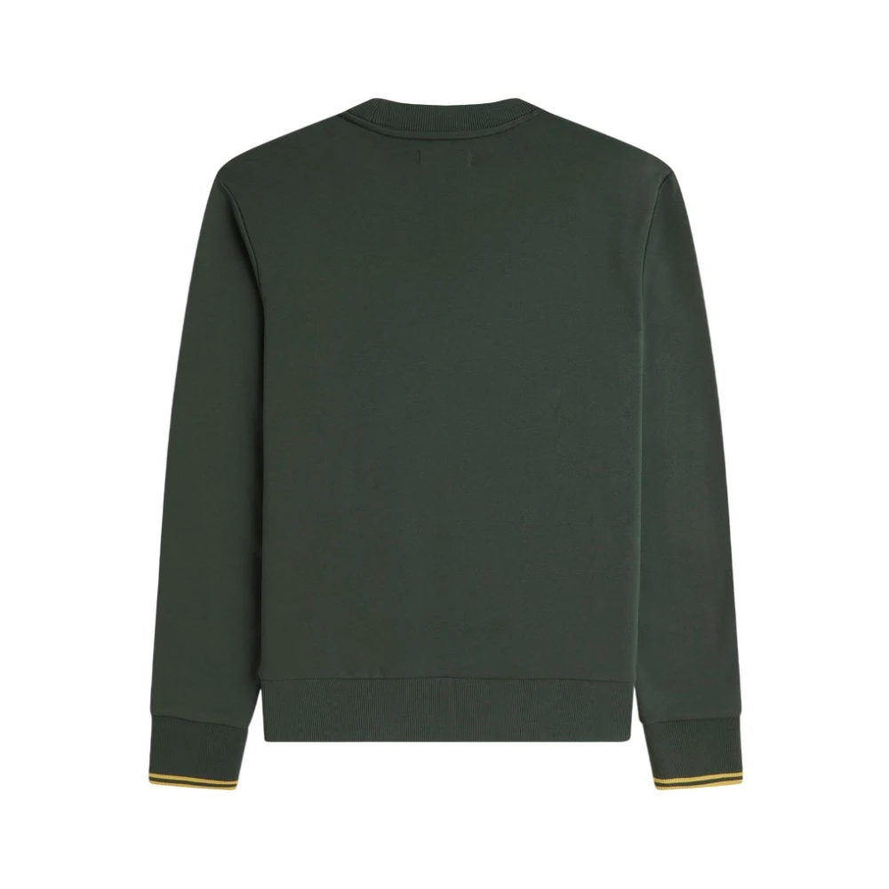 Fred Perry Groene Katoenen Crew Neck Sweater Green Heren