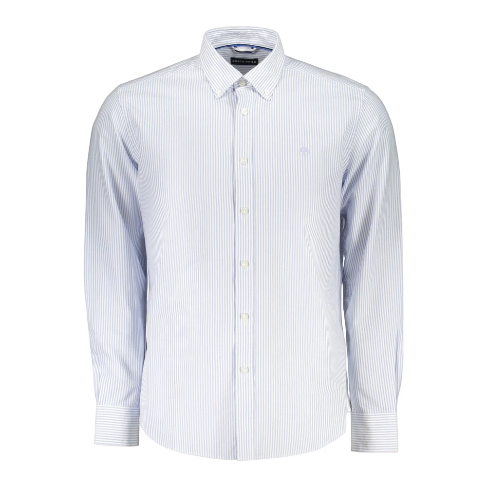 North Sails Uomo Blu Uomini, Camicia, Azzurro Cotton Men Shirt With Long Sleeves And Button-Down Collar, (S) - Immagine 3