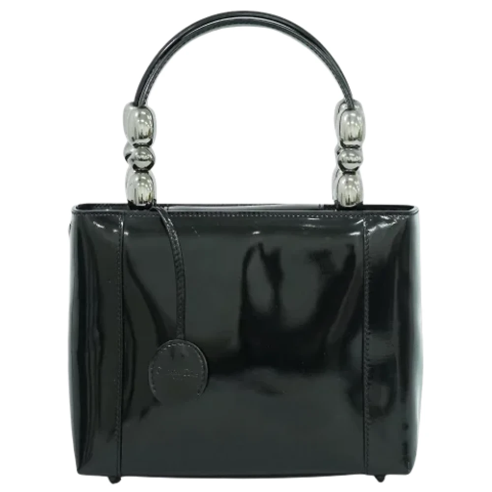 Dior Vintage Pre-owned Leather dior-bags Black Dames