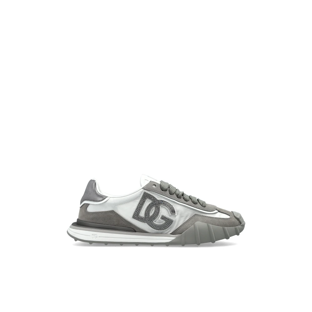 Dolce & Gabbana Donna Grigio - Scarpe Sportive Con Logo - Shoes - 36 Eu