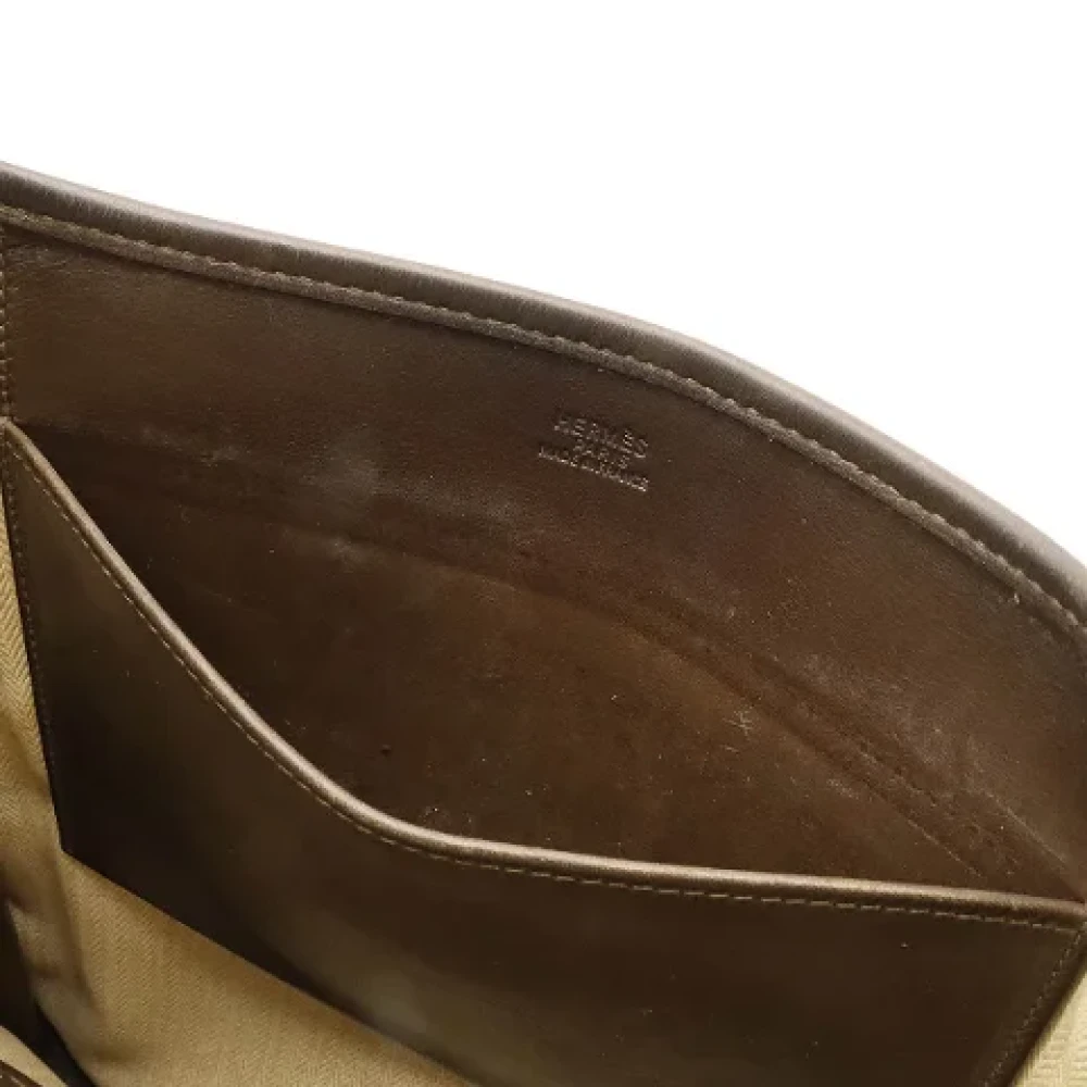 Hermès Vintage Pre-owned Leather shoulder-bags Beige Dames