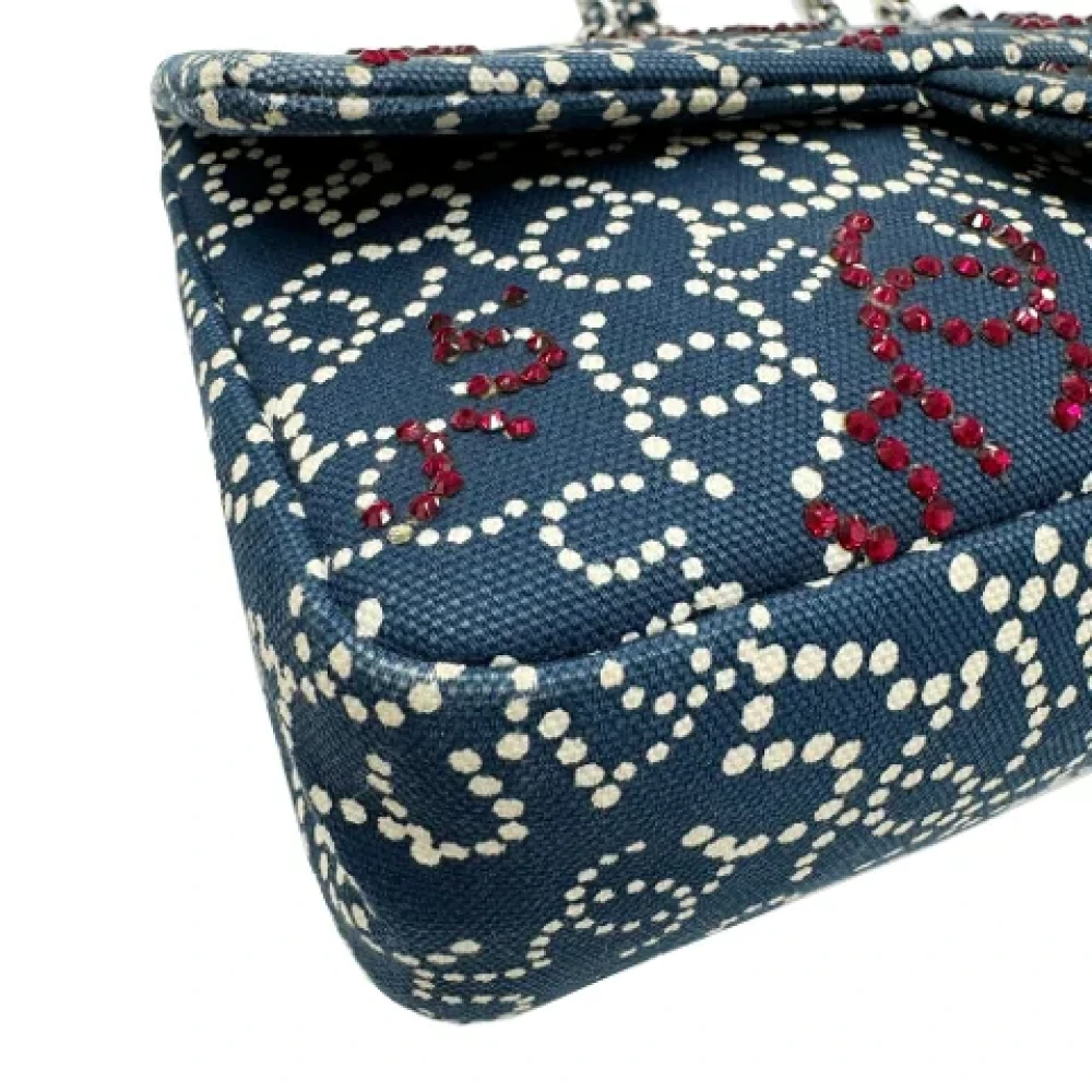 Chanel Vintage Pre-owned Cotton chanel-bags Blue Dames