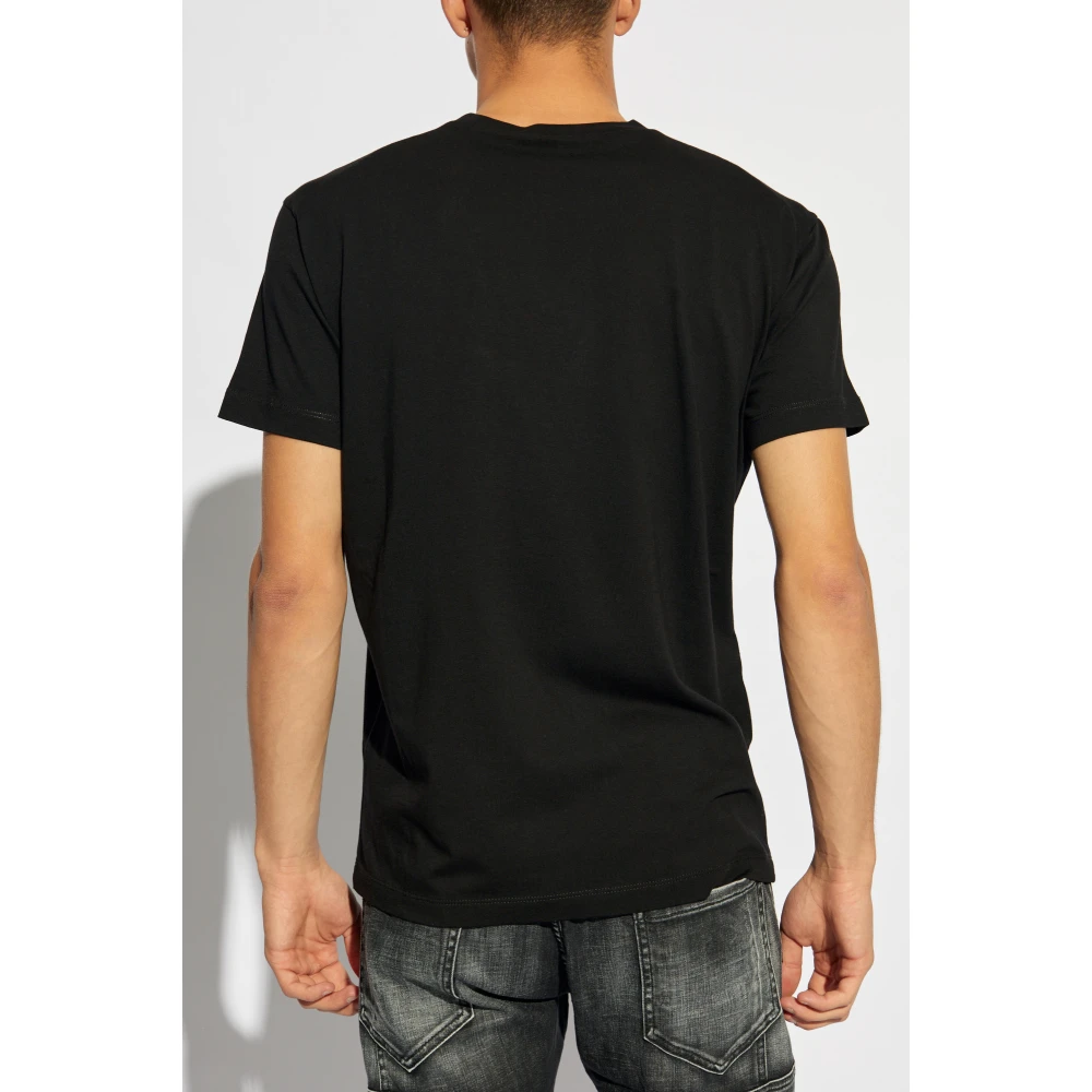 Dsquared2 T-shirt met logo Black Heren