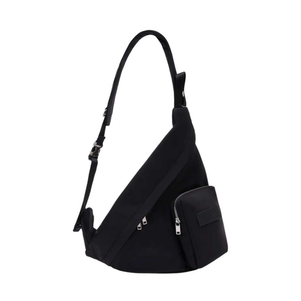 Mm6 Maison Margiela Donna Nero Borsa A Tracolla Giapponese