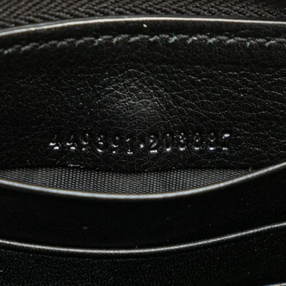 Gucci Vintage Pre-owned Leather wallets Black Dames