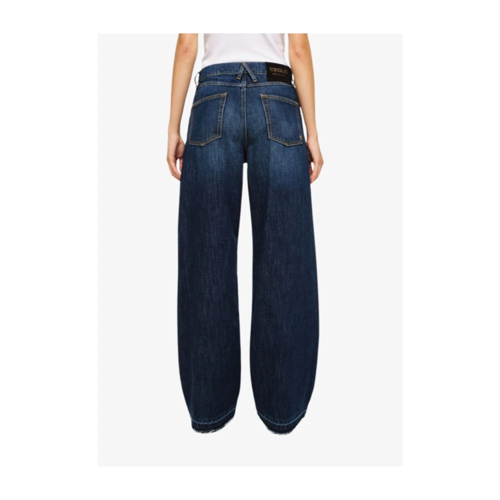 Cycle Donker Indigo Denim Jeans Super Fitted Blue Dames