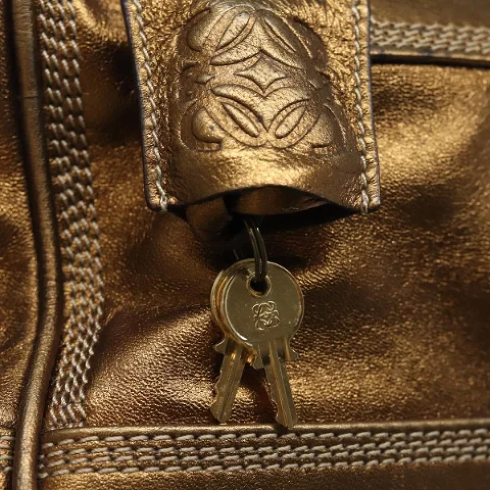 Loewe Pre-owned Leather handbags Yellow Dames