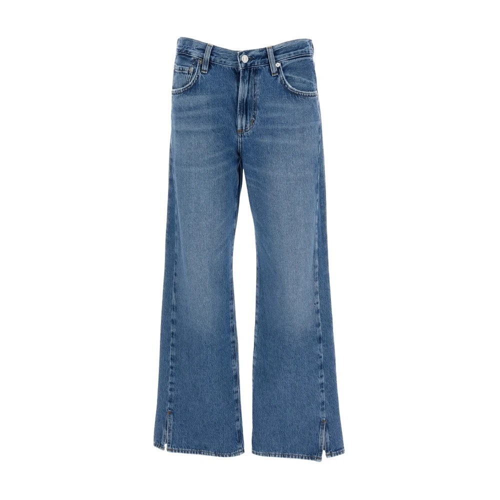 Citizens Of Humanity Women's Blue Side-Slit Jeans - Flare Jeans - W25 - Jeans
