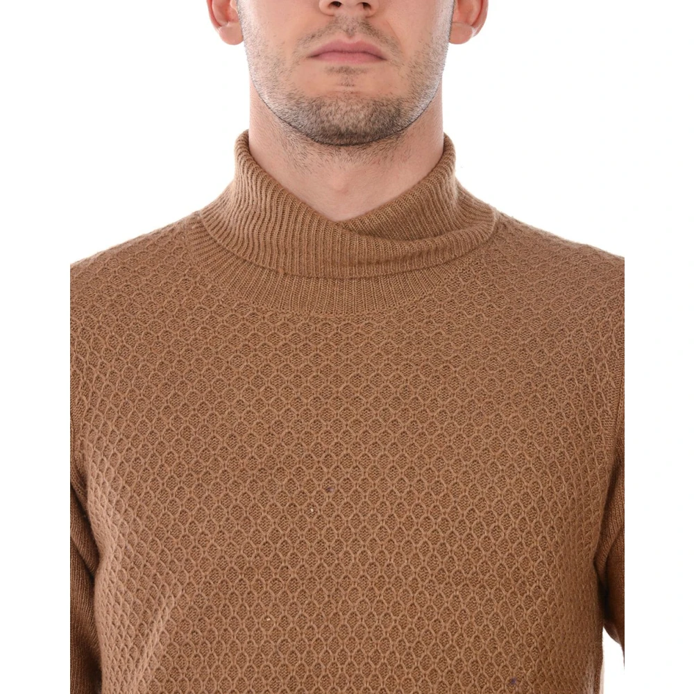 Daniele Alessandrini Melbourne Sweater Pullover Brown Heren