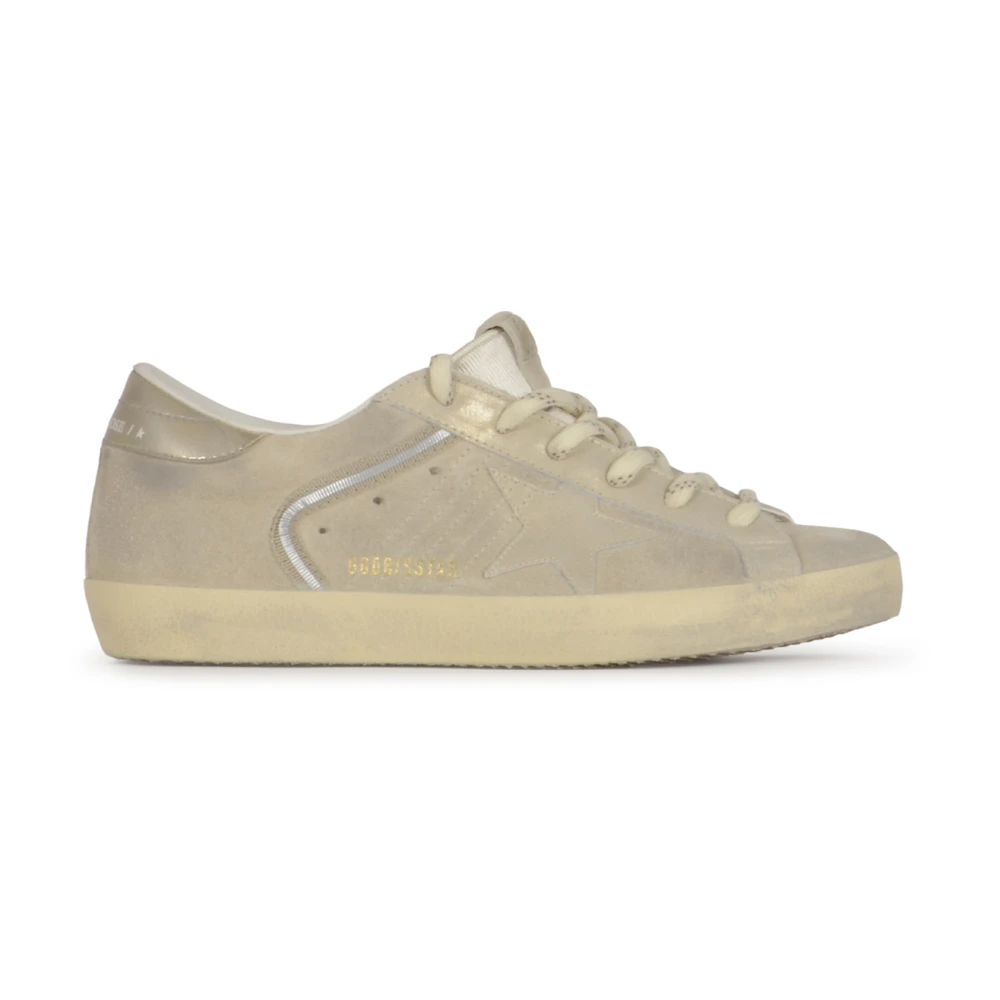 Golden Goose Women's Beige Sneakers, 4 Uk, Super-Star Trainers