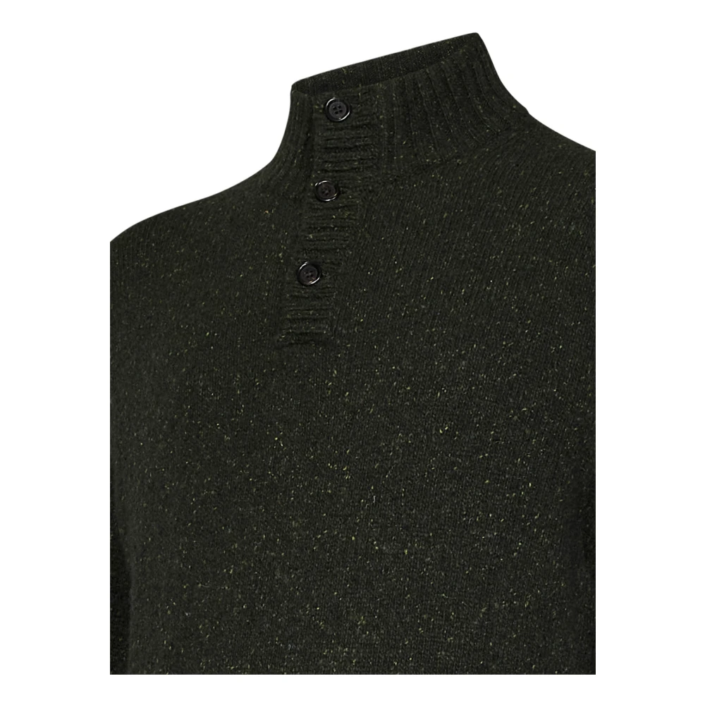 Polo Ralph Lauren Groene Mockneck Sweater Aw24 Green Heren