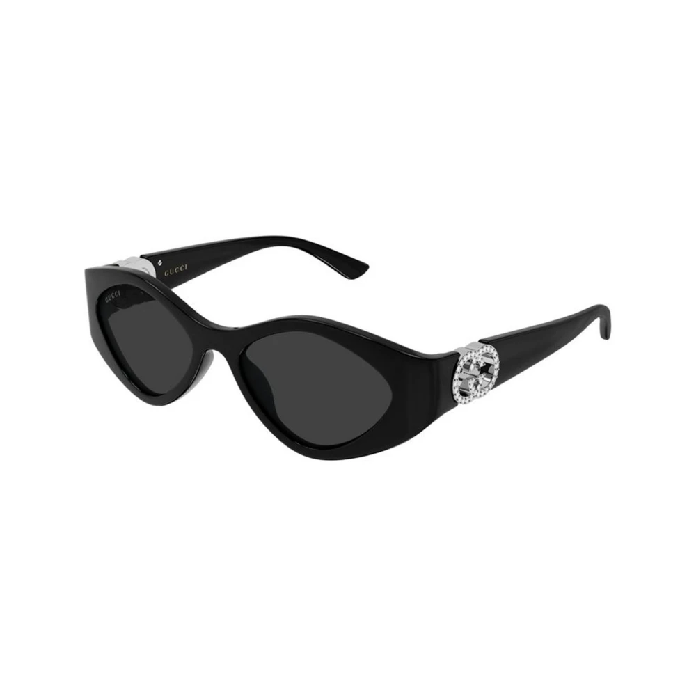 Gucci Women's Black Square Sunglasses - Sunglasses - 52 Mm - Accessories