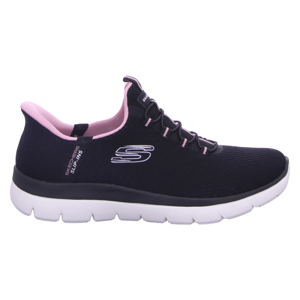Skechers Freizeit Schnürer Dames Schoenen Zwart