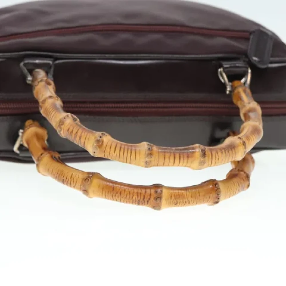Gucci Vintage Pre-owned Fabric gucci-bags Brown Dames
