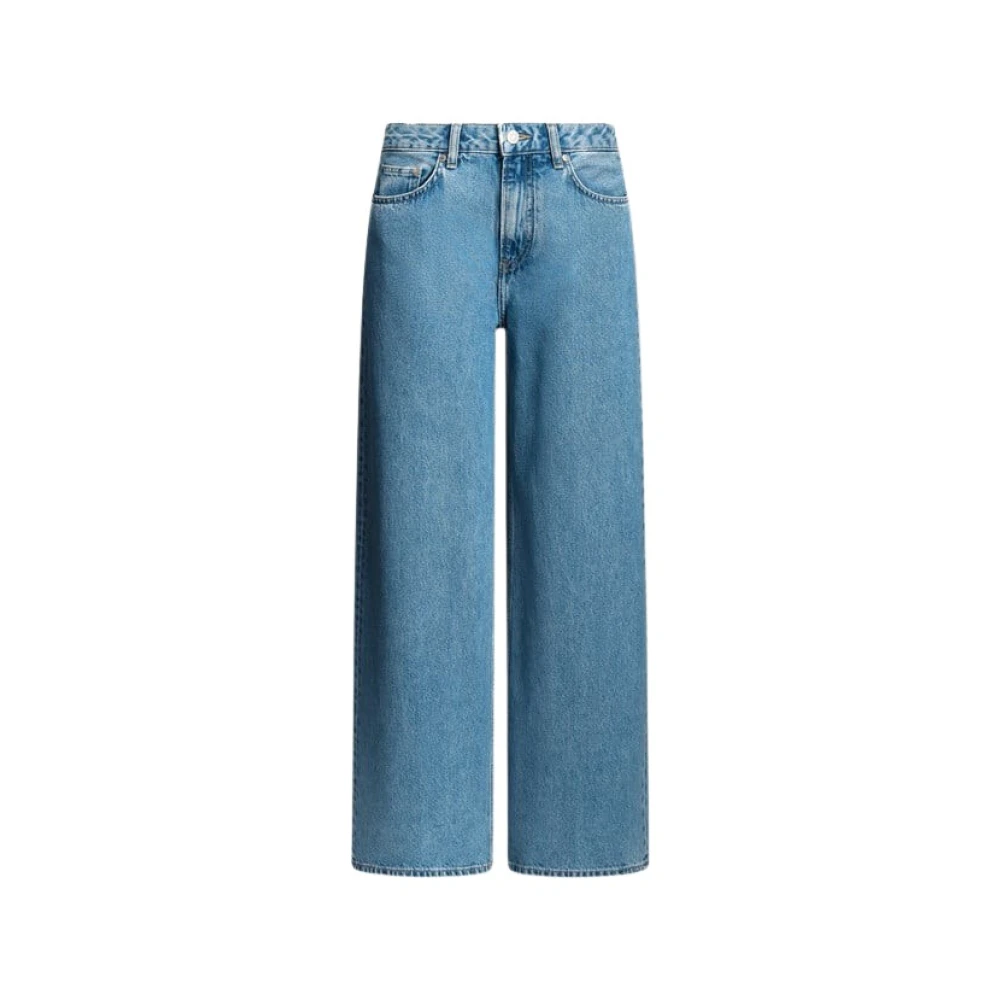 Pepe Jeans Wijde Pijp Jeans in Red Bull Stijl Blue Dames