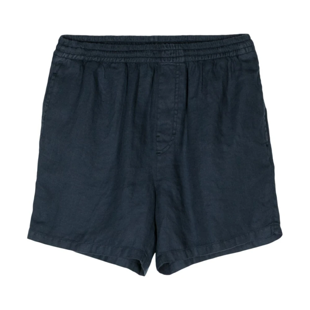 Aspesi Navy Casual Shorts Blue Heren