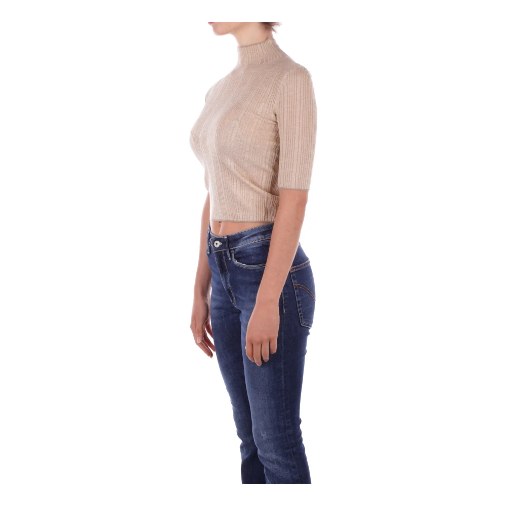Liu Jo Gouden Sweater Collectie Logo Zij Yellow Dames