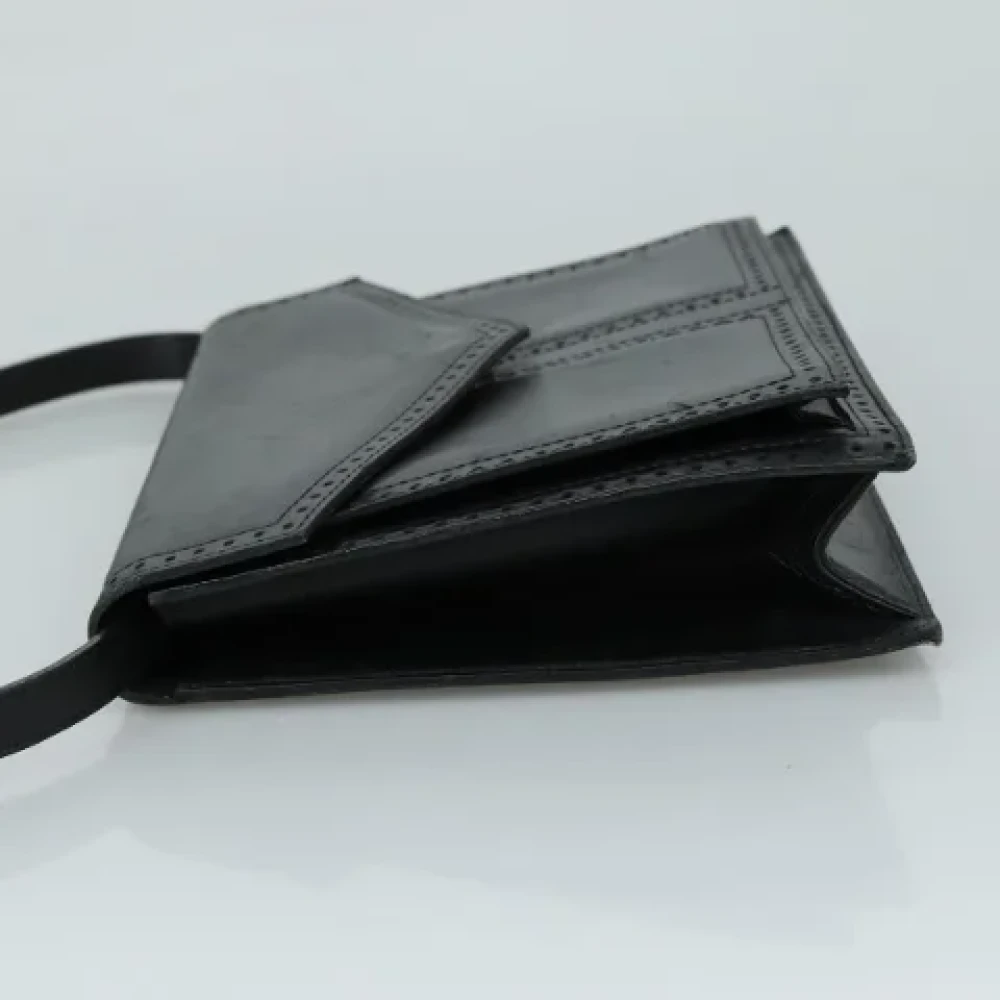 Saint Laurent Vintage Pre-owned Leather shoulder-bags Black Dames