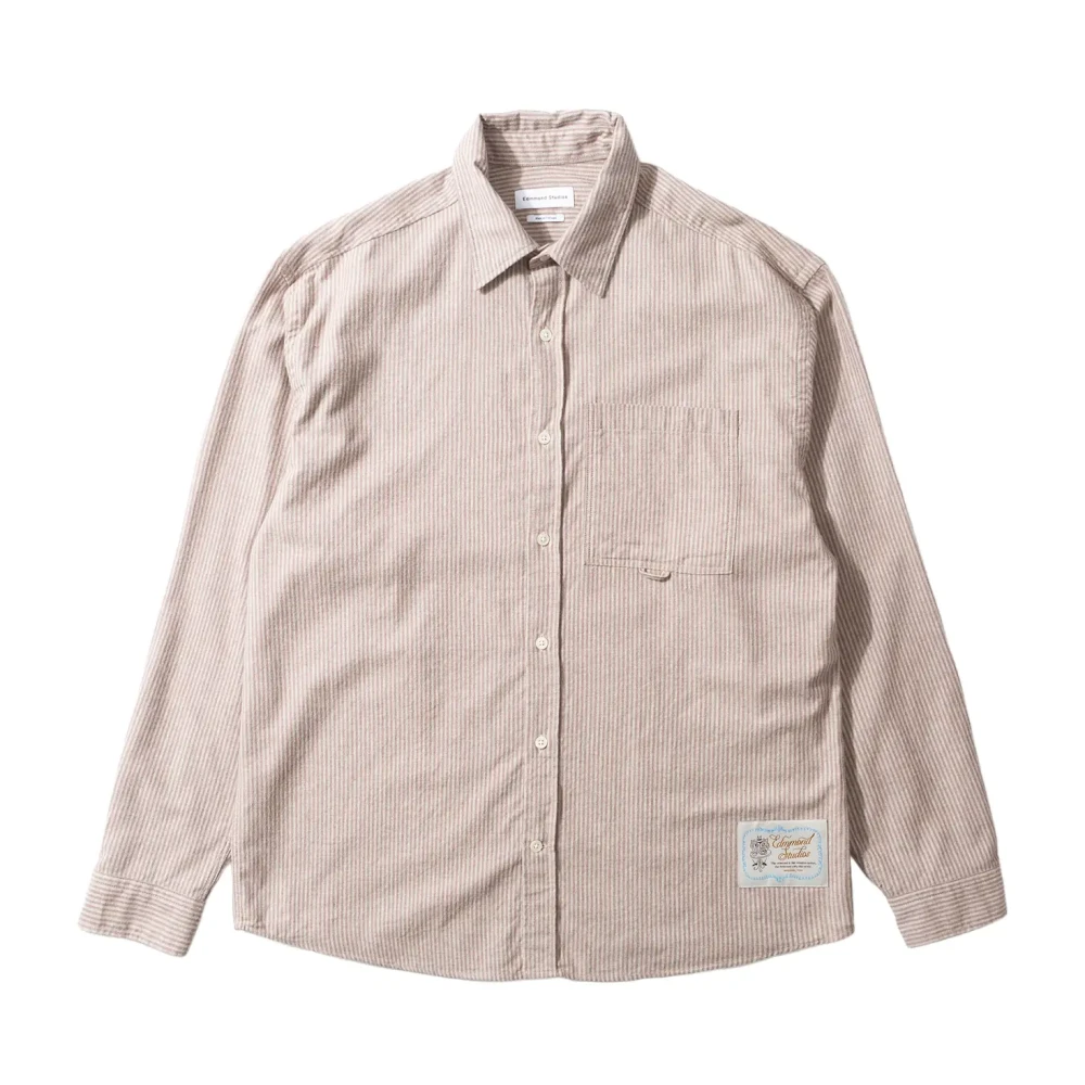 Edmmond Studios Men's Beige Casual Shirts, Xl, Face To Face Shirt
