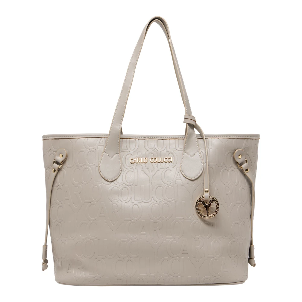 Carlo Colucci Women's Gray Shopping Bags, One Size, Shopper
