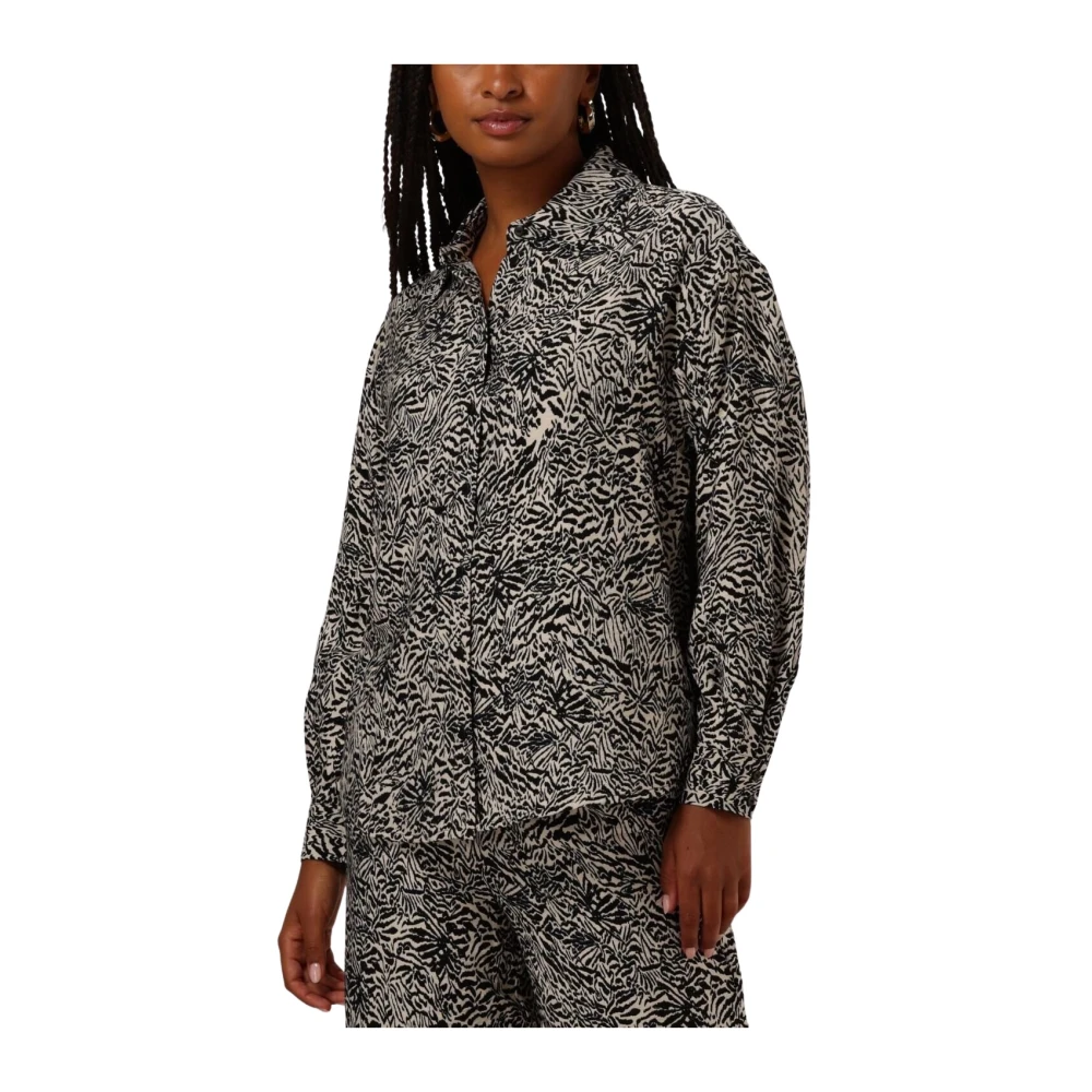 moss copenhagen Crème Blouse Mschamabella Shirt Gray Dames