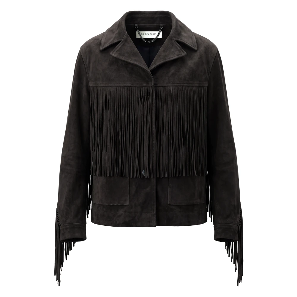 Golden Goose - Journey Lederjacke Mit Fransen - Jackets - Damen - Braun - S - Bild 7