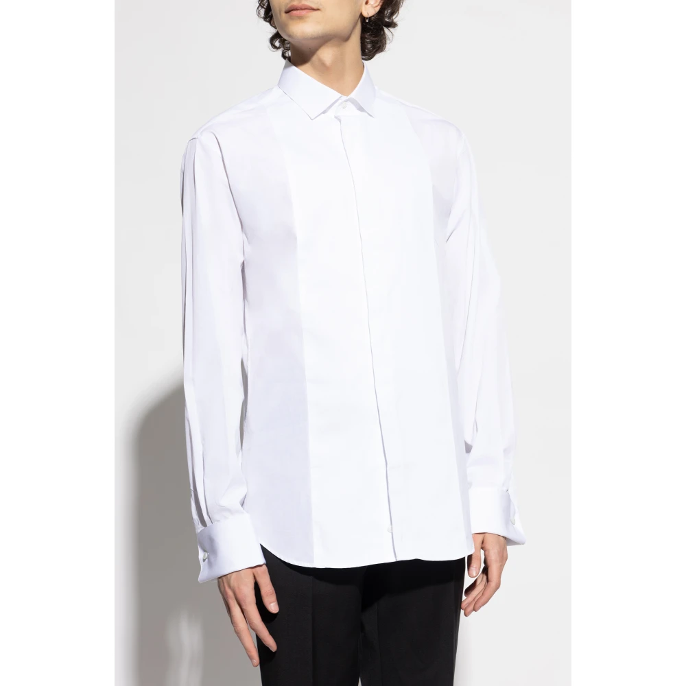 Emporio Armani Katoenen shirt White Heren