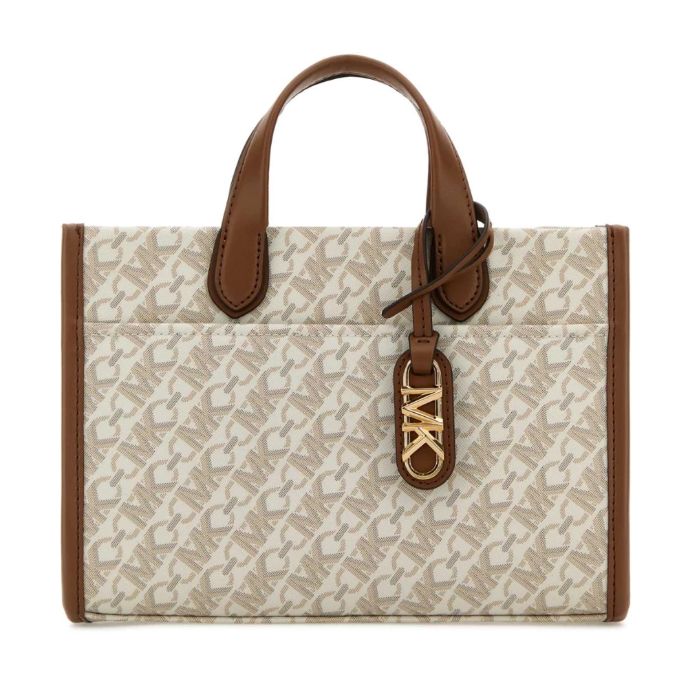 Michael Kors Canvas Gigi Handtas Beige Dames