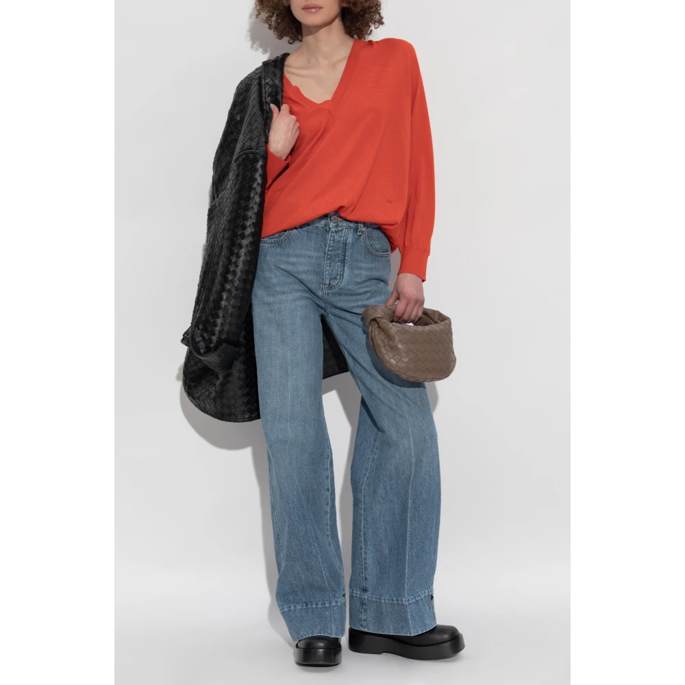 Bottega Veneta Kasjmier trui Red Dames
