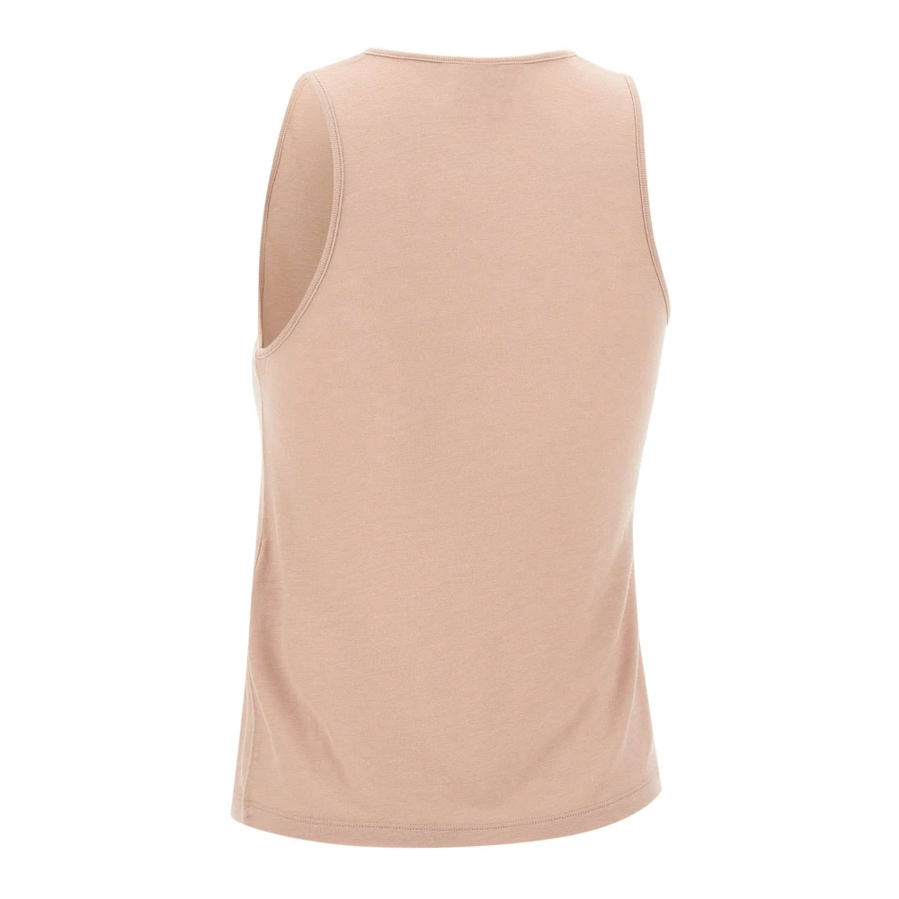 Loulou Studio Mauve Roze Mouwloze Wollen Top Pink Dames