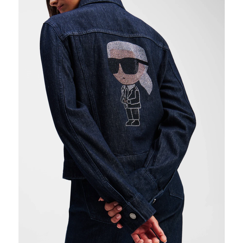 Karl Lagerfeld Spijkerjasje met Iconic Karl Blue Dames