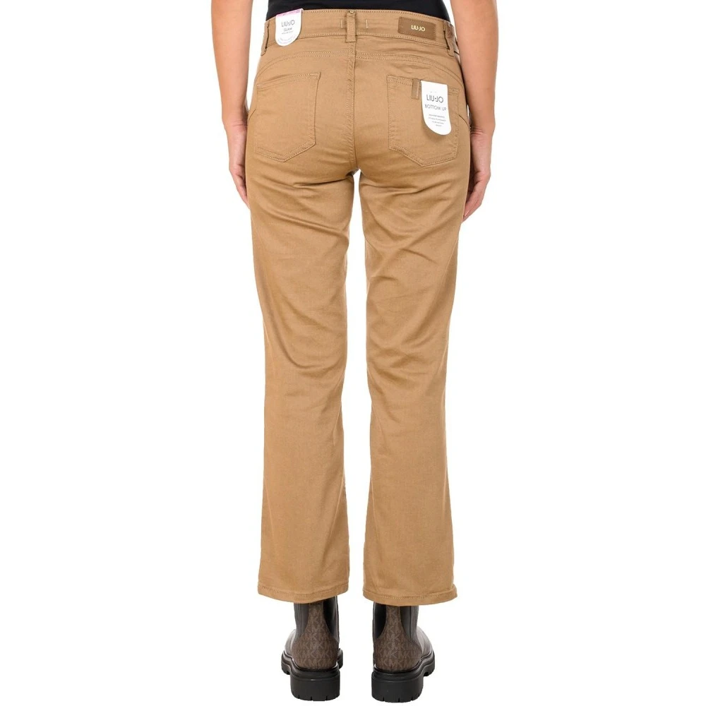 Liu Jo Verhoog je stijl met nauwkeurig vervaardigde straight pants Brown Dames