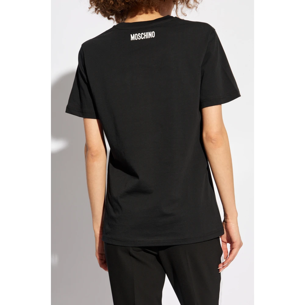 Moschino T-shirt met print Black Dames