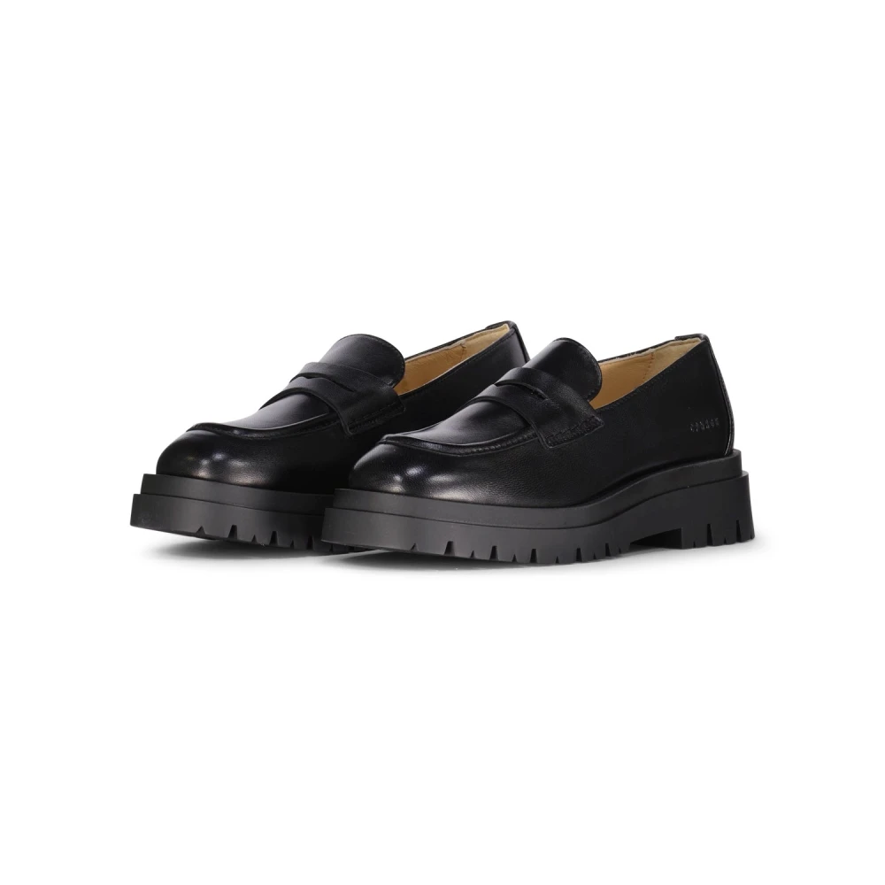 Copenhagen Shoes Eleganta läderloafers Black, Dam