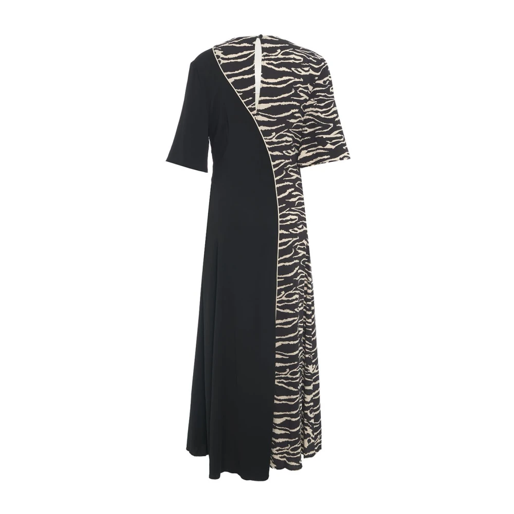 BAUM UND PFERDGARTEN Anabel Animal Print Jurk Black Dames