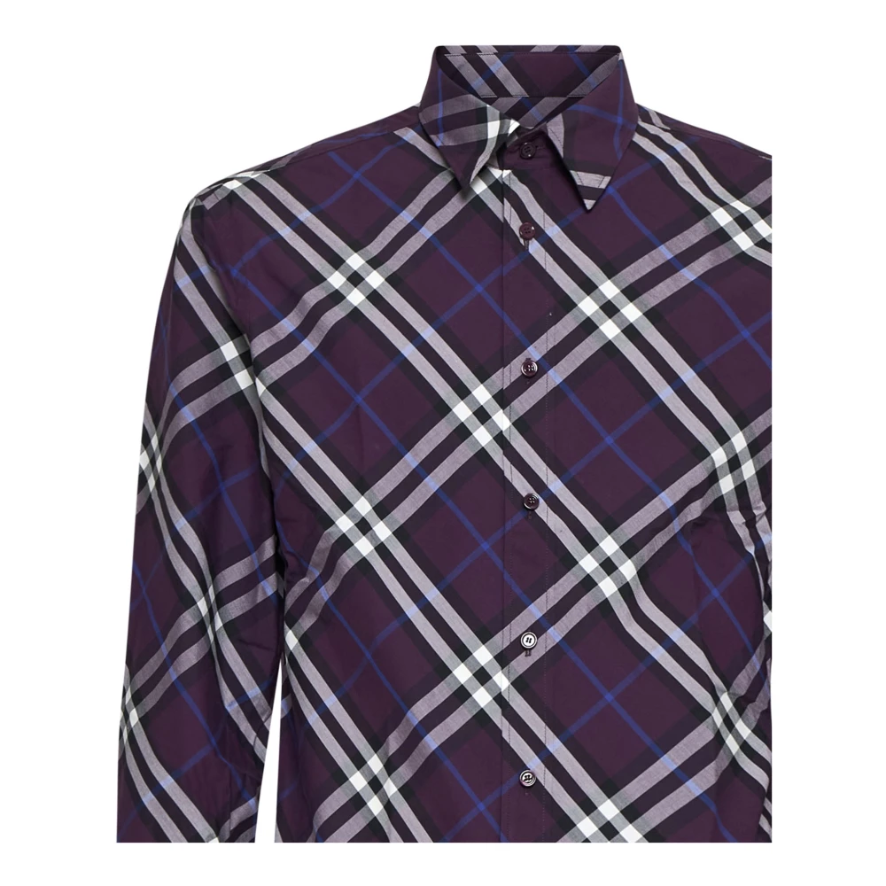 Burberry Stijlvolle Mode Accessoires Collectie Purple Heren