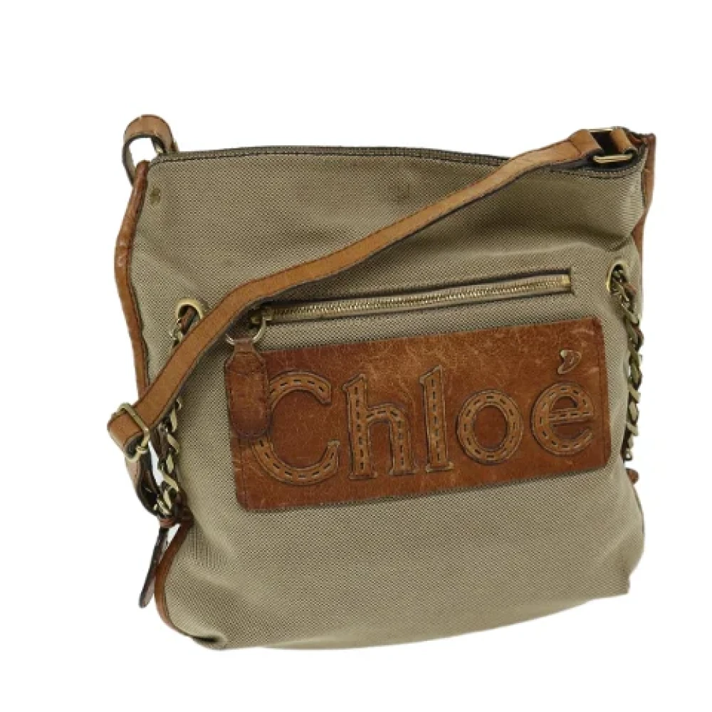 Chloé Pre-owned Canvas shoulder-bags Beige Dames