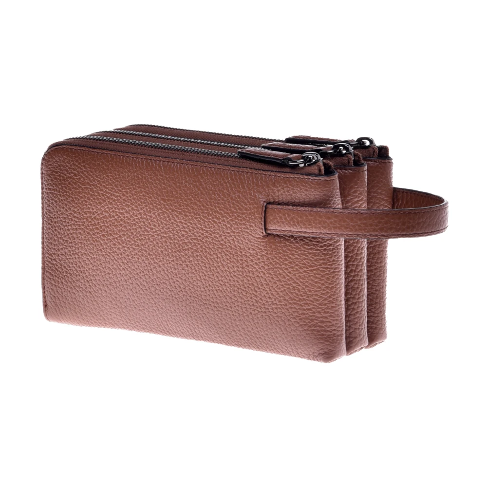 Baldinini Wallet van getrommeld leer Brown Heren