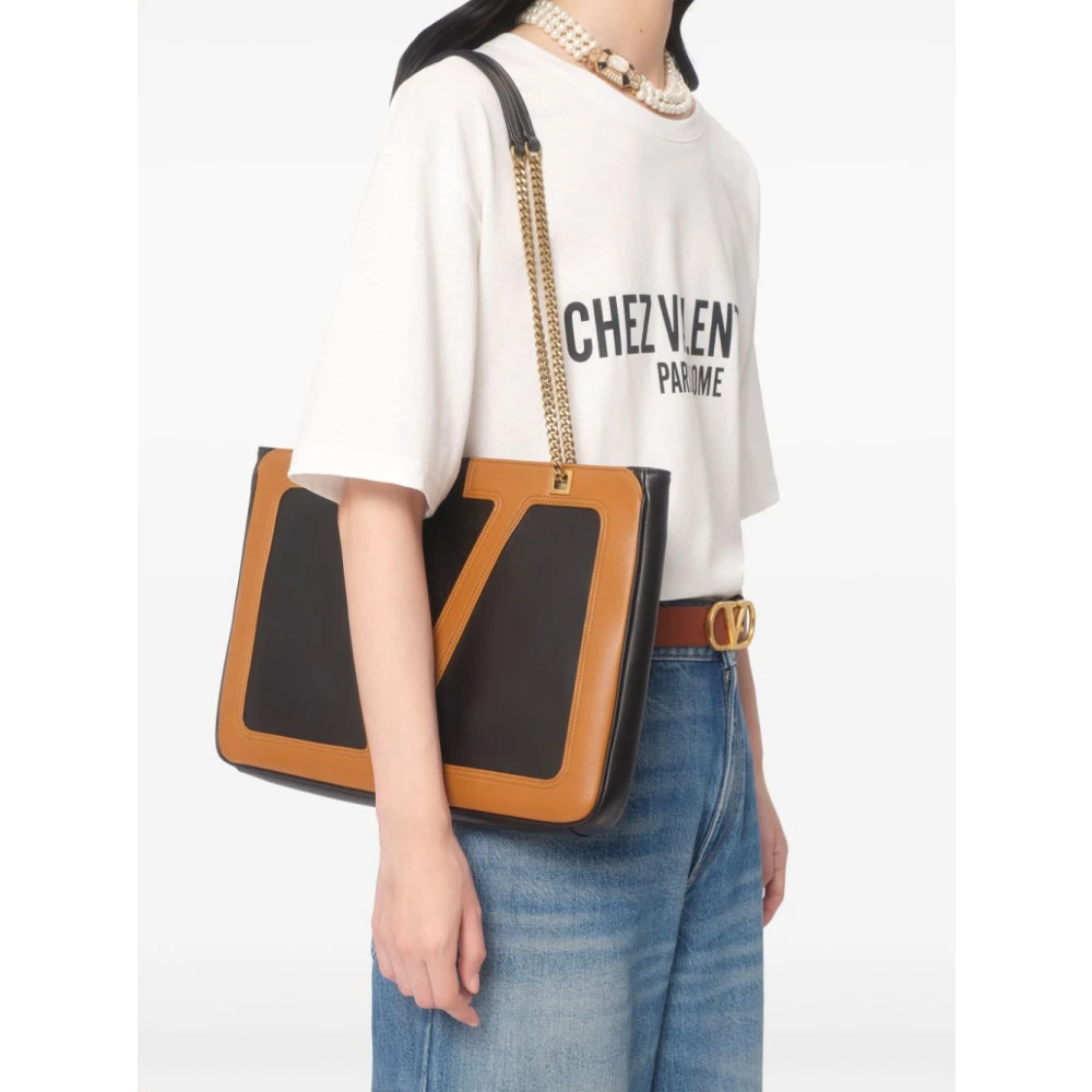 Valentino Wit Katoenen Slogan Print T-shirt White Dames