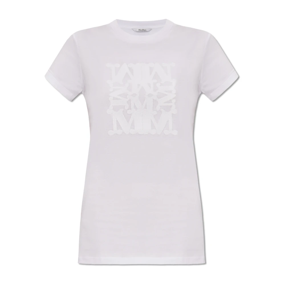 Max Mara Verhoog je casual garderobe met Taverna T-shirt White Dames