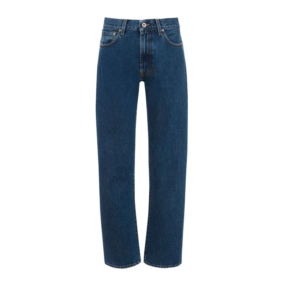 JW Anderson High-rise straight-leg denim jeans Blue Dames