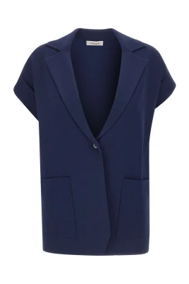 Sleeveless Stickad Kavaj